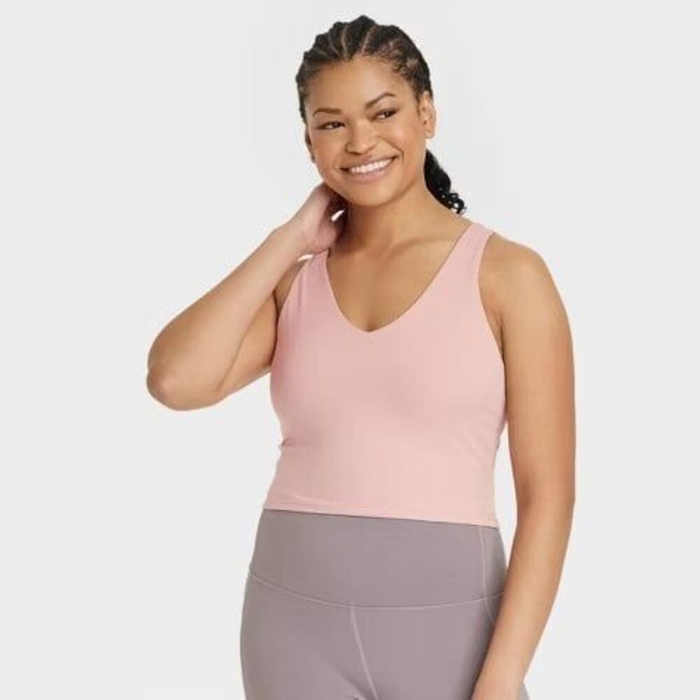 All in Motion Sports Bra V-neck Cropped Tank size 1X NWT